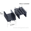 extrusion aluminum power transistor heat sink